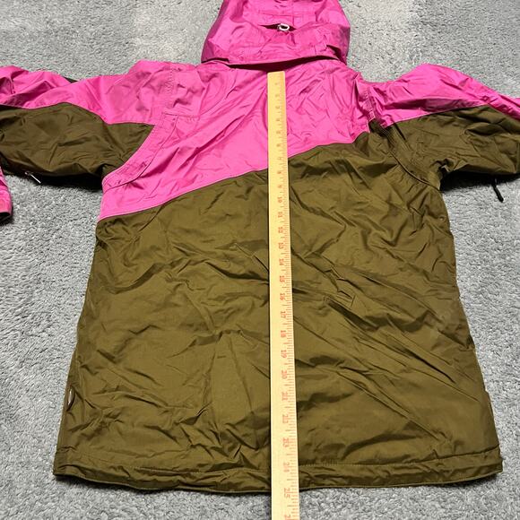 Obermeyer Coat Womens 6 ALT3 Lagoon Ski Jacket Brown Pink Hooded Hydroblock - Picture 7 of 13